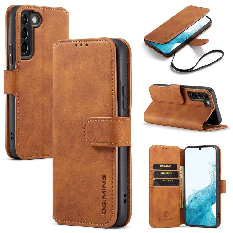 DG.MING Retro Oil Side Horizontal Flip Leather Case with Holder & Card Slots & Wallet, For Samsung Galaxy A53 5G, For Samsung Galaxy S22, For Samsung Galaxy S22 Ultra, For Samsung Galaxy S22+