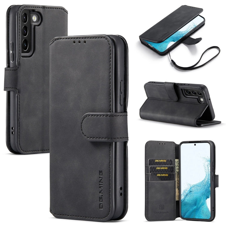DG.MING Retro Oil Side Horizontal Flip Leather Case with Holder & Card Slots & Wallet, For Samsung Galaxy A53 5G, For Samsung Galaxy S22, For Samsung Galaxy S22 Ultra, For Samsung Galaxy S22+