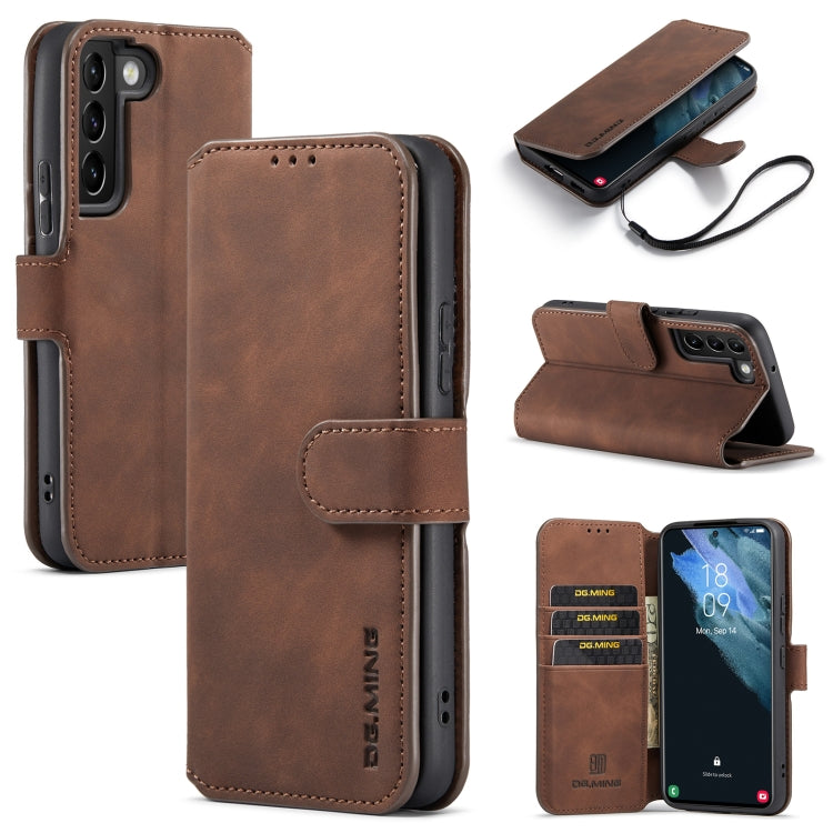 DG.MING Retro Oil Side Horizontal Flip Leather Case with Holder & Card Slots & Wallet, For Samsung Galaxy A53 5G, For Samsung Galaxy S22, For Samsung Galaxy S22 Ultra, For Samsung Galaxy S22+