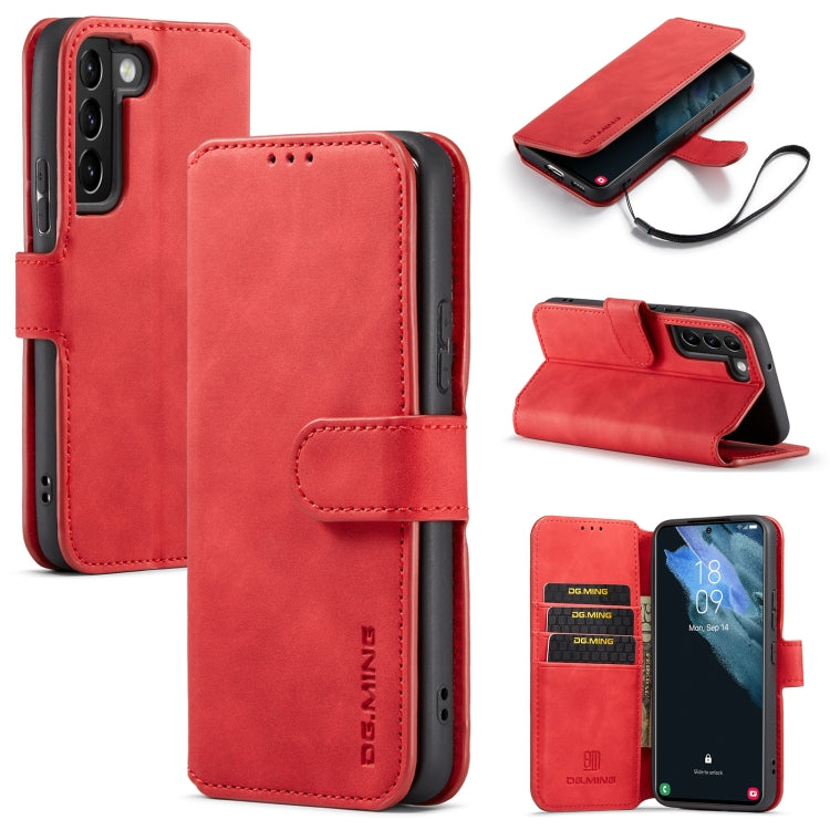 DG.MING Retro Oil Side Horizontal Flip Leather Case with Holder & Card Slots & Wallet, For Samsung Galaxy A53 5G, For Samsung Galaxy S22, For Samsung Galaxy S22 Ultra, For Samsung Galaxy S22+