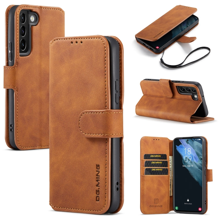 DG.MING Retro Oil Side Horizontal Flip Leather Case with Holder & Card Slots & Wallet, For Samsung Galaxy A53 5G, For Samsung Galaxy S22, For Samsung Galaxy S22 Ultra, For Samsung Galaxy S22+