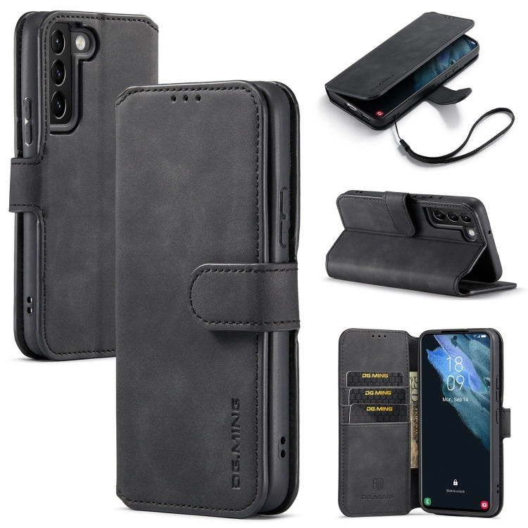 DG.MING Retro Oil Side Horizontal Flip Leather Case with Holder & Card Slots & Wallet, For Samsung Galaxy A53 5G, For Samsung Galaxy S22, For Samsung Galaxy S22 Ultra, For Samsung Galaxy S22+