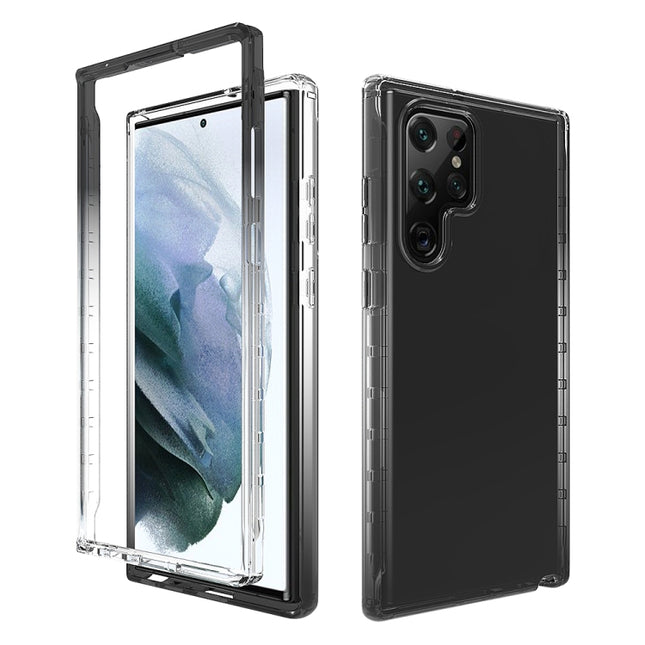 Transparency Two-color Gradient PC+TPU Phone Case, For Samsung Galaxy S22 5G, For Samsung Galaxy S22+ 5G, For Samsung Galaxy S22 Ultra 5G