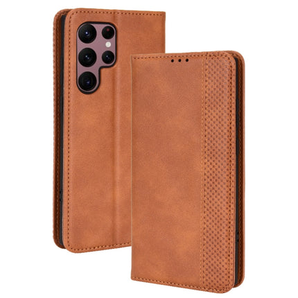Magnetic Buckle Retro Texture Leather Phone Case, For Samsung Galaxy S22 Ultra 5G, For Sharp Aquos Wish, For Xiaomi 12, For OnePlus 10 Pro 5G, For Umidigi A11s, For ZTE Libero 5G II