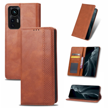Magnetic Buckle Retro Texture Leather Phone Case, For Sharp Aquos Wish, For Xiaomi 12, For OnePlus 10 Pro 5G, For Umidigi A11s, For ZTE Libero 5G II