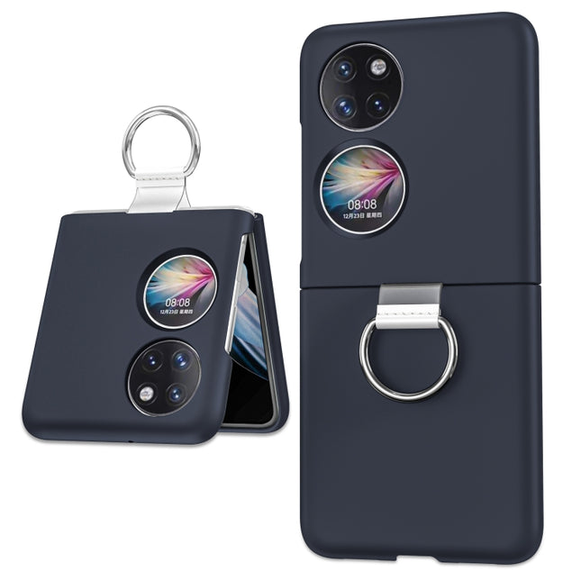 Ring Holder Transparent PC Phone Case, For Huawei P50 Pocket