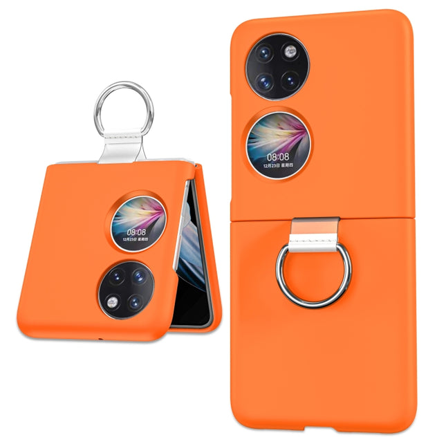 Ring Holder Transparent PC Phone Case, For Huawei P50 Pocket