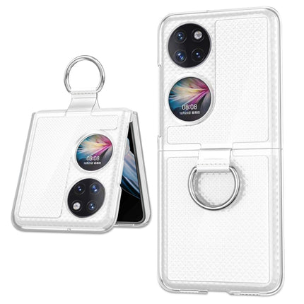 Ring Holder Transparent PC Phone Case, For Huawei P50 Pocket
