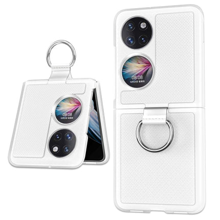 Ring Holder Transparent PC Phone Case, For Huawei P50 Pocket