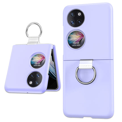 Ring Holder Transparent PC Phone Case, For Huawei P50 Pocket