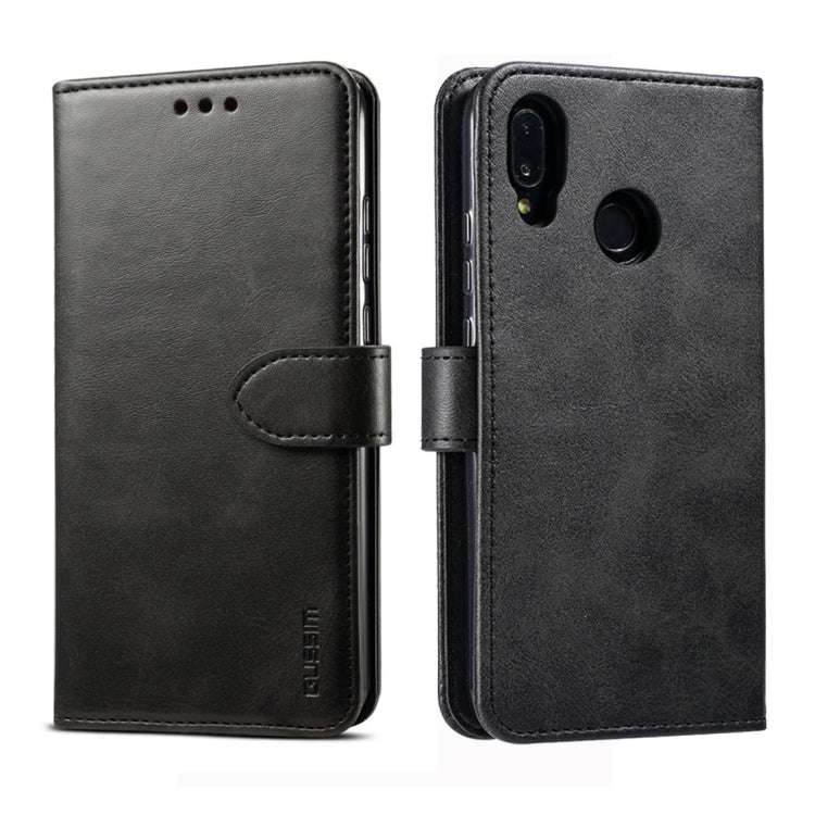 GUSSIM Business Style Horizontal Flip Leather Case with Holder & Card Slots & Wallet, For Huawei P20 Lite, For Huawei P30, For Huawei P30 Pro, For Galaxy A20 / A30 / A40 / A60
