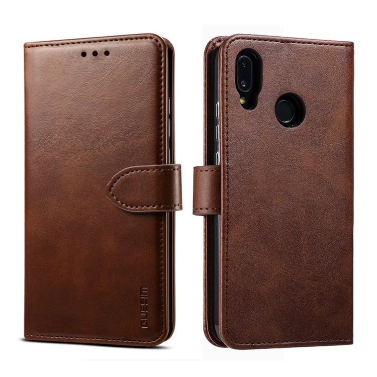 GUSSIM Business Style Horizontal Flip Leather Case with Holder & Card Slots & Wallet, For Huawei P20 Lite, For Huawei P30, For Galaxy A20 / A30 / A40 / A60, For Galaxy A30s / A50 / A50S