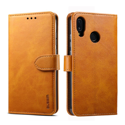 GUSSIM Business Style Horizontal Flip Leather Case with Holder & Card Slots & Wallet, For Huawei P20 Lite, For Galaxy A20 / A30 / A40 / A60, For Galaxy A30s / A50 / A50S, For Huawei P30, For Huawei P30 Lite, For Galaxy S10+
