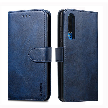 GUSSIM Business Style Horizontal Flip Leather Case with Holder & Card Slots & Wallet, For Huawei P20 Lite, For Galaxy A20 / A30 / A40 / A60, For Galaxy A30s / A50 / A50S, For Huawei P30, For Huawei P30 Lite, For Galaxy S10+