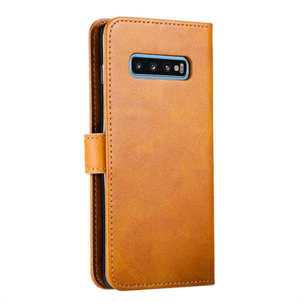 GUSSIM Business Style Horizontal Flip Leather Case with Holder & Card Slots & Wallet, For Galaxy S10+