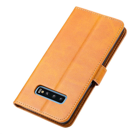 GUSSIM Business Style Horizontal Flip Leather Case with Holder & Card Slots & Wallet, For Galaxy S10+