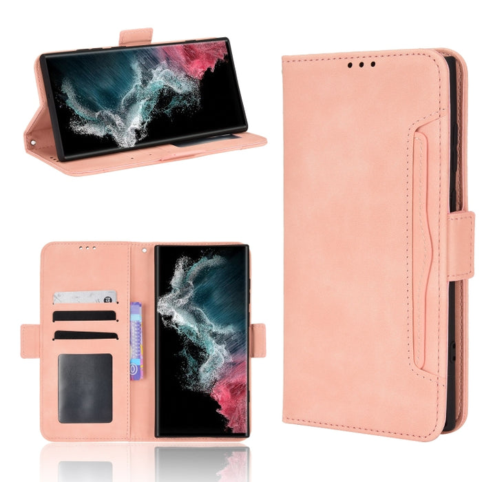 Skin Feel Calf Pattern Leather Phone Case, For Samsung Galaxy S22 Ultra 5G, For Sharp Aquos Wish, For OnePlus 10 Pro 5G, For Umidigi A11s