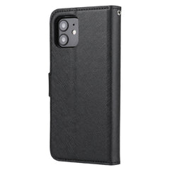 Abnehmbare Leder-Telefonhülle mit Kreuzstruktur, Für iPhone 12 mini, Für iPhone 12 / 12 Pro, Für iPhone 12 Pro Max, Für iPhone 11, Für iPhone 11 Pro, Für iPhone 11 Pro Max, Für iPhone XS / X, Für iPhone XR
