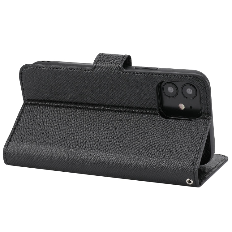 Abnehmbare Leder-Telefonhülle mit Kreuzstruktur, Für iPhone 12 mini, Für iPhone 12 / 12 Pro, Für iPhone 12 Pro Max, Für iPhone 11, Für iPhone 11 Pro, Für iPhone 11 Pro Max, Für iPhone XS / X, Für iPhone XR