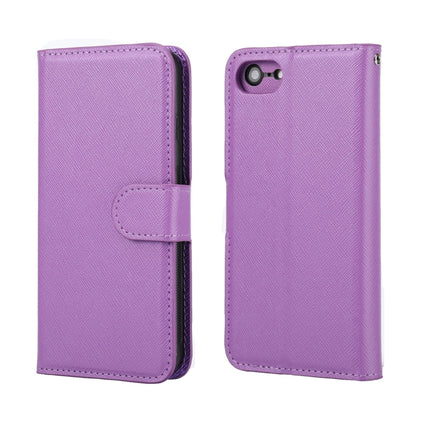 Cross Texture Detachable Leather Phone Case, For iPhone XR, For iPhone SE 2022 / SE 2020 / 8 / 7, For iPhone 8 Plus / 7 Plus