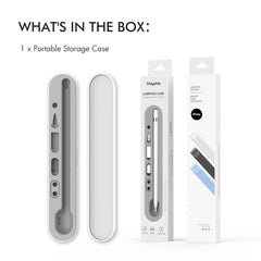 PC + Silicone Stylus Pen Magnetic Absorption Storage Box For Apple Pencil 1 / 2