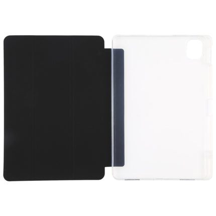 Pen Slot Transparent Back Cover Leather Tablet Case, For Xiaomi Mi Pad 5