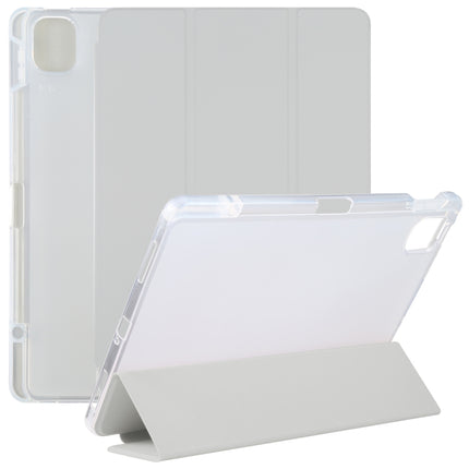 Pen Slot Transparent Back Cover Leather Tablet Case, For Xiaomi Mi Pad 5