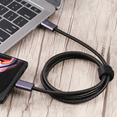 140W USB 2.0 USB-C / Type-C Male to USB-C / Type-C Male Braided Data Cable, 1m, 1.5m, 2m