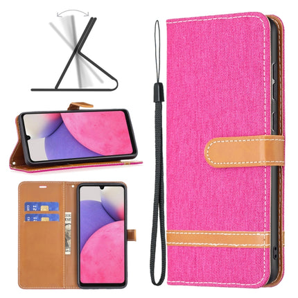 Color Matching Denim Texture Leather Phone Case, For Samsung Galaxy A13 4G, For Samsung Galaxy A33 5G
