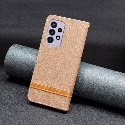 Color Matching Denim Texture Leather Phone Case, For Samsung Galaxy A73 5G, For Xiaomi 12