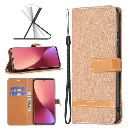 Color Matching Denim Texture Leather Phone Case, For Samsung Galaxy A73 5G, For Xiaomi 12