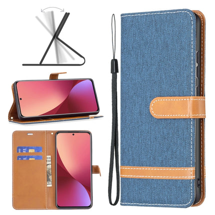 Color Matching Denim Texture Leather Phone Case, For Samsung Galaxy A73 5G, For Xiaomi 12