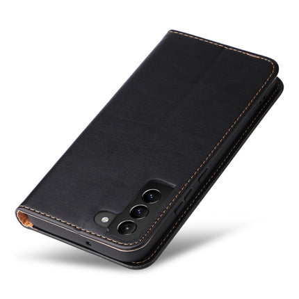 Fierre Shann PU Genuine Leather Texture Leather Phone Case, For Samsung Galaxy S22 5G, For Samsung Galaxy S22+ 5G, For Samsung Galaxy S22 Ultra 5G