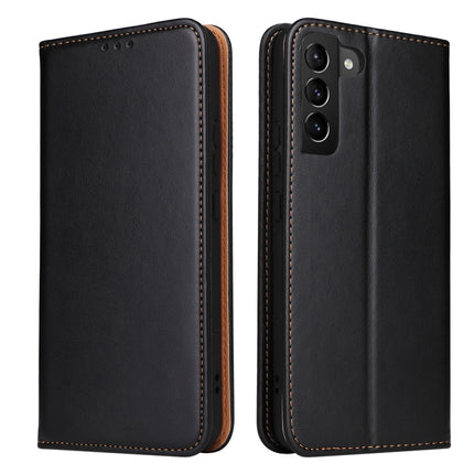 Fierre Shann PU Genuine Leather Texture Leather Phone Case, For Samsung Galaxy S22 5G, For Samsung Galaxy S22+ 5G, For Samsung Galaxy S22 Ultra 5G