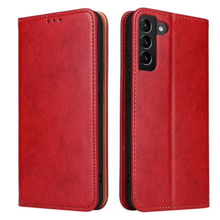 Fierre Shann PU Genuine Leather Texture Leather Phone Case, For Samsung Galaxy S22 5G, For Samsung Galaxy S22+ 5G, For Samsung Galaxy S22 Ultra 5G
