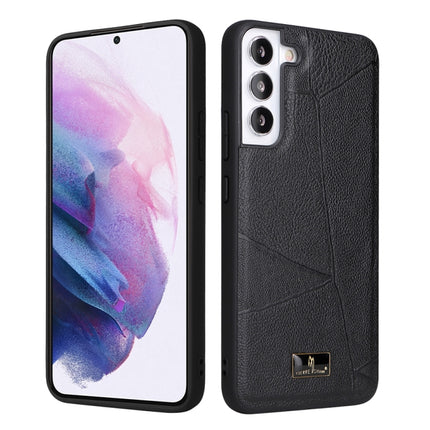 Fierre Shann Leather Texture Phone Back Cover Case, For Samsung Galaxy S22 5G, For Samsung Galaxy S22+ 5G, For Samsung Galaxy S22 Ultra 5G
