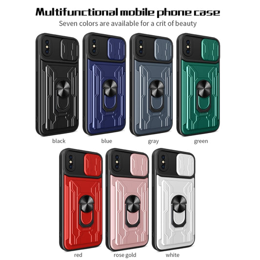 Funda para teléfono con tarjeta deslizante Camshield, para iPhone X/XS, para iPhone XR, para iPhone XS Max, para iPhone 7/8/SE 2022/SE 2020