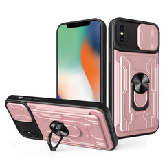 Sliding Camshield Card Phone Case, For iPhone X / XS, For iPhone XR, For iPhone XS Max, For iPhone 7 / 8 / SE 2022 / SE 2020