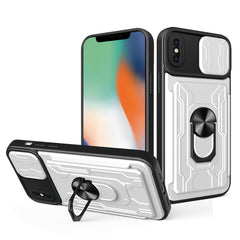 Sliding Camshield Card Phone Case, For iPhone X / XS, For iPhone XR, For iPhone XS Max, For iPhone 7 / 8 / SE 2022 / SE 2020