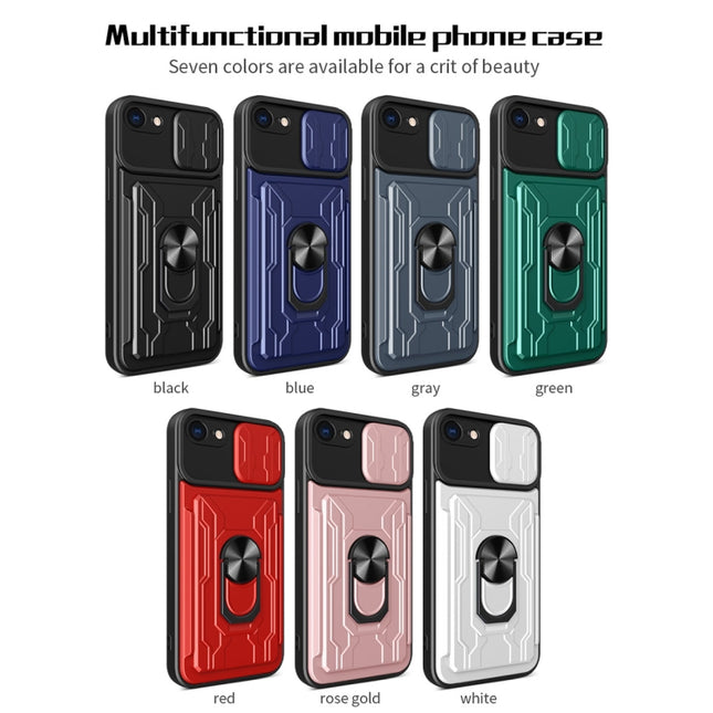 Funda para teléfono con tarjeta deslizante Camshield para iPhone 7 Plus/8 Plus