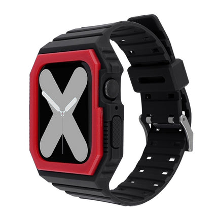 Two-color Integrated Watchband For Apple Watch Series, 7 41mm / 6&SE&5&4 40mm / 3&2&1 38mm, 7 45mm / 6&SE&5&4 44mm / 3&2&1 42mm