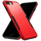 Für iPhone 8 Plus / 7 Plus / Rot Schwarz