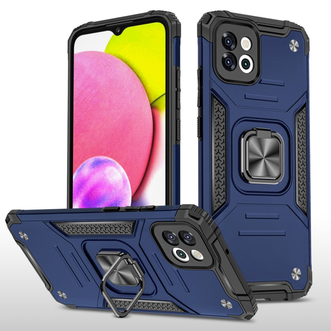 Magnetic Armor TPU + PC Holder Phone Case, For Samsung Galaxy A03 164mm