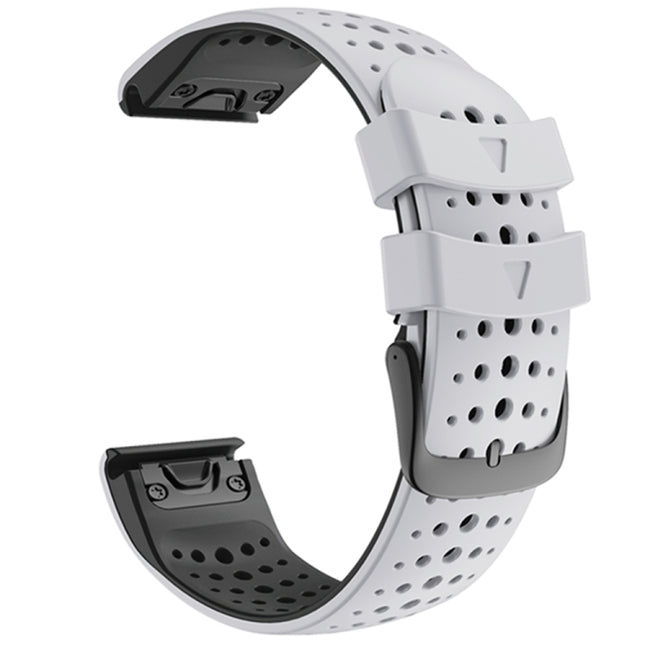 Two-color Silicone Quick Release Watchband, For Garmin Fenix 7, For Garmin Fenix 7X