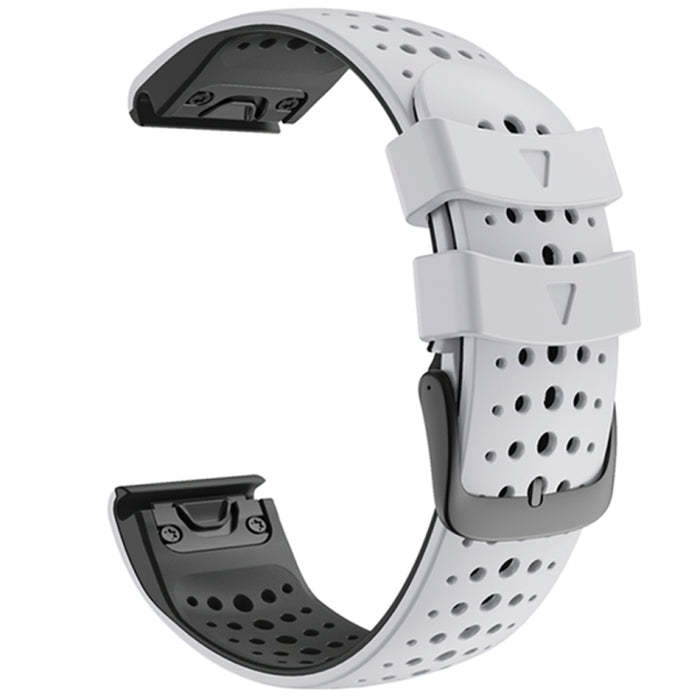 Two-color Silicone Quick Release Watchband, For Garmin Fenix 7, For Garmin Fenix 7X