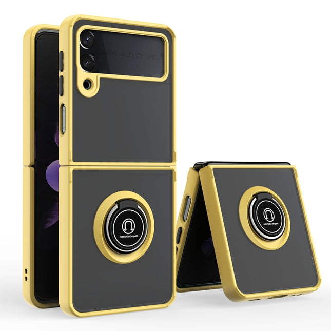 Q Shadow 1 Series TPU + PC Holder Phone Case, For Huawei P50 Pocket, For Samsung Galaxy Z Flip 3 5G