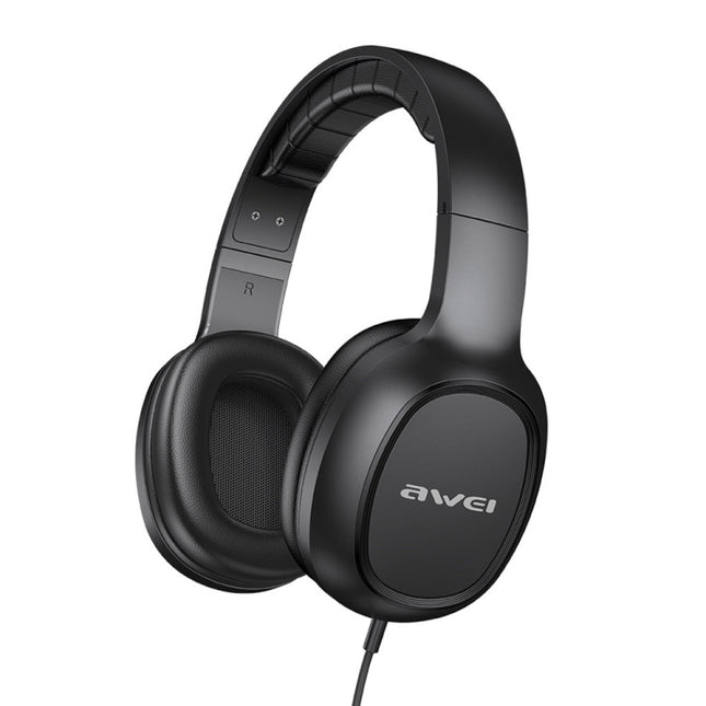 awei GM-6 3.5mm Stereo Wired Headset, GM-6(Black)