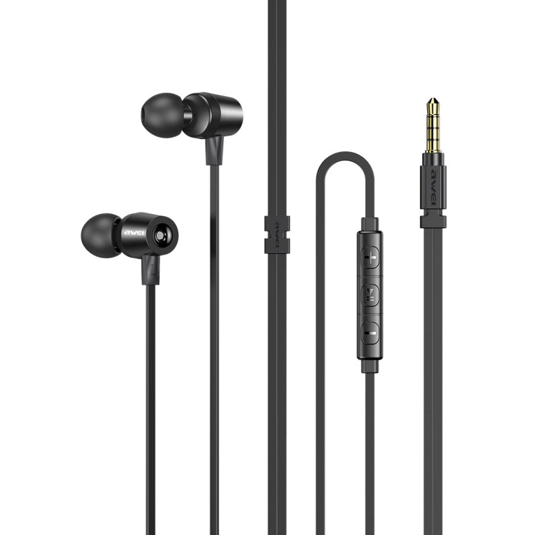 awei L1 Stereo-Surround-In-Ear-Kopfhörer mit Kabel, L1 (Schwarz), L1 (Grau)