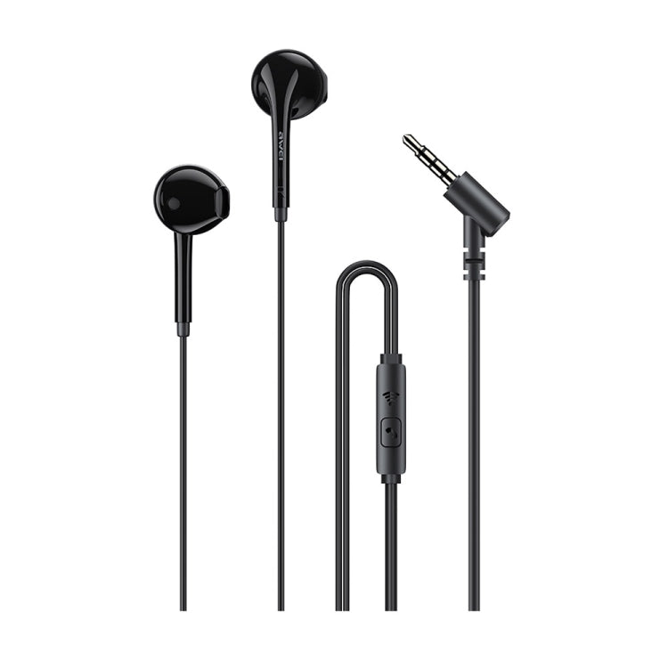 awei PC-7 Mini Stereo Semi In-ear Wired Earphone, PC-7(Black), PC-7(White)