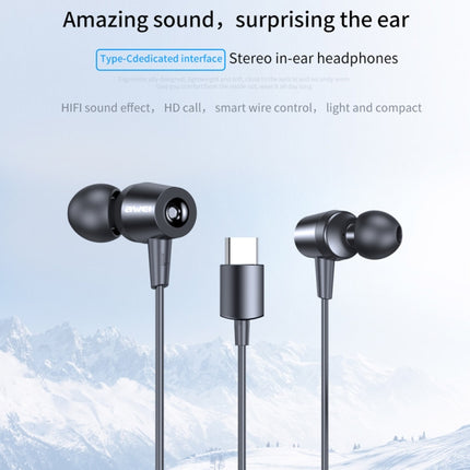 awei TC-1 Type-C / USB-C Stereo Surround In-ear Wired Earphone, TC-1